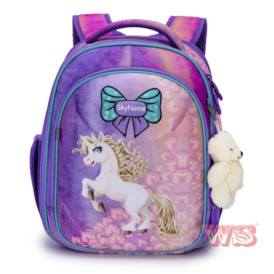 Школьный рюкзак - R4-410, дизайн Unicorn Magic и брелок-мишка
