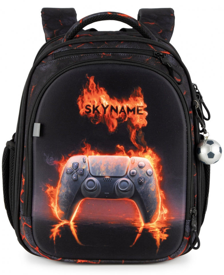 Школьный рюкзак - RK-622 Gamer, дизайн «Контроллер в огне»