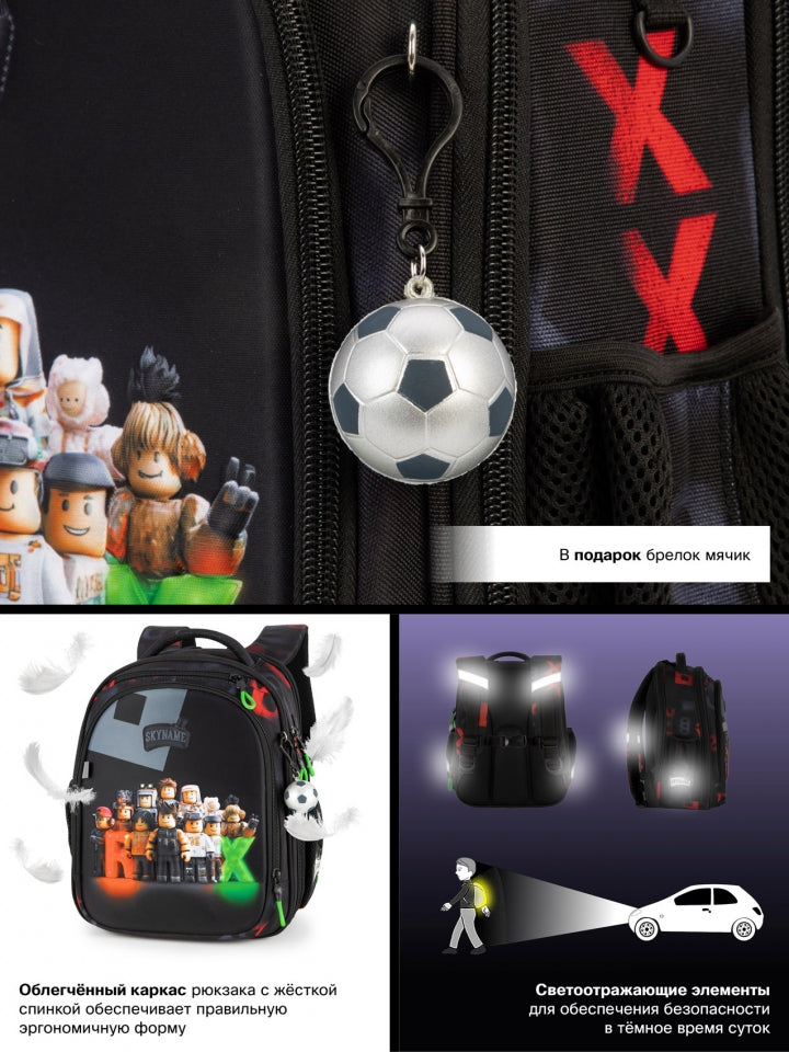 Rucsac școlar - RK-624 Roblox, design Personaje Roblox
