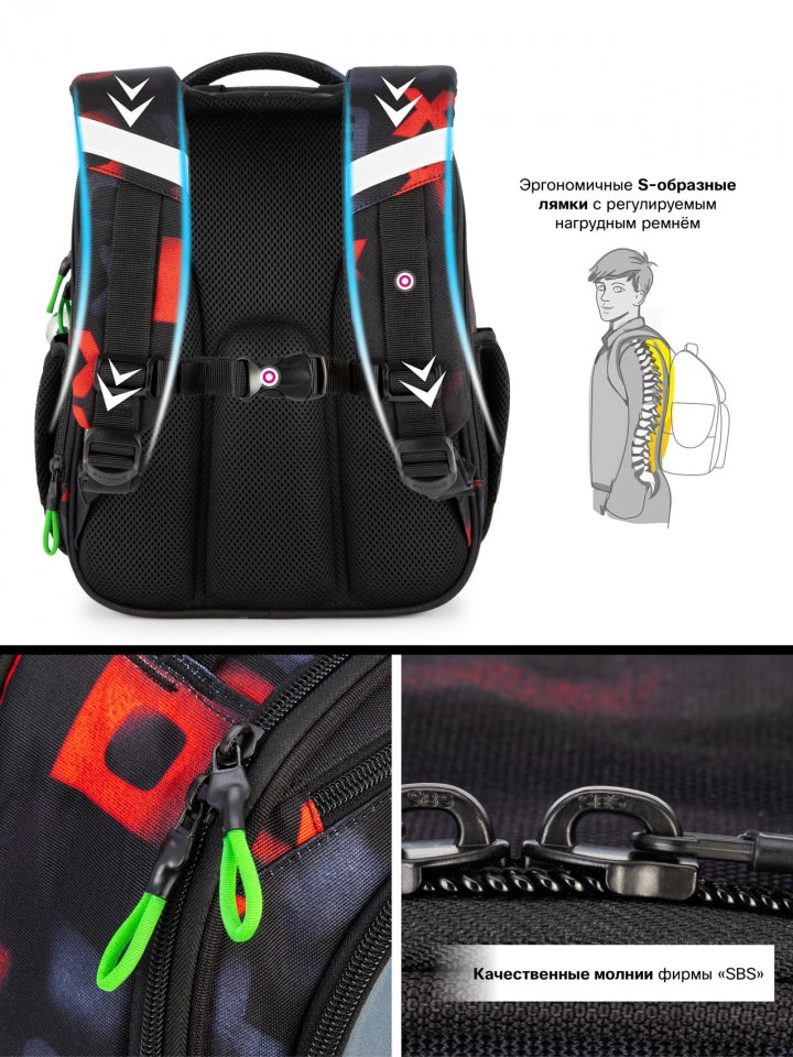 Rucsac școlar - RK-624 Roblox, design Personaje Roblox